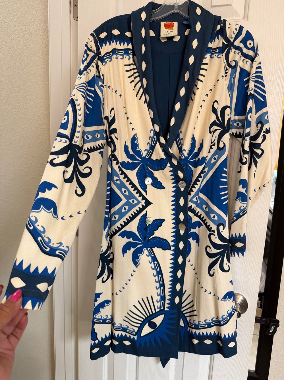FARM Rio x Anthropologie Dress . Excellent Cond. size Large 100% Viscose - Picture 3 of 9